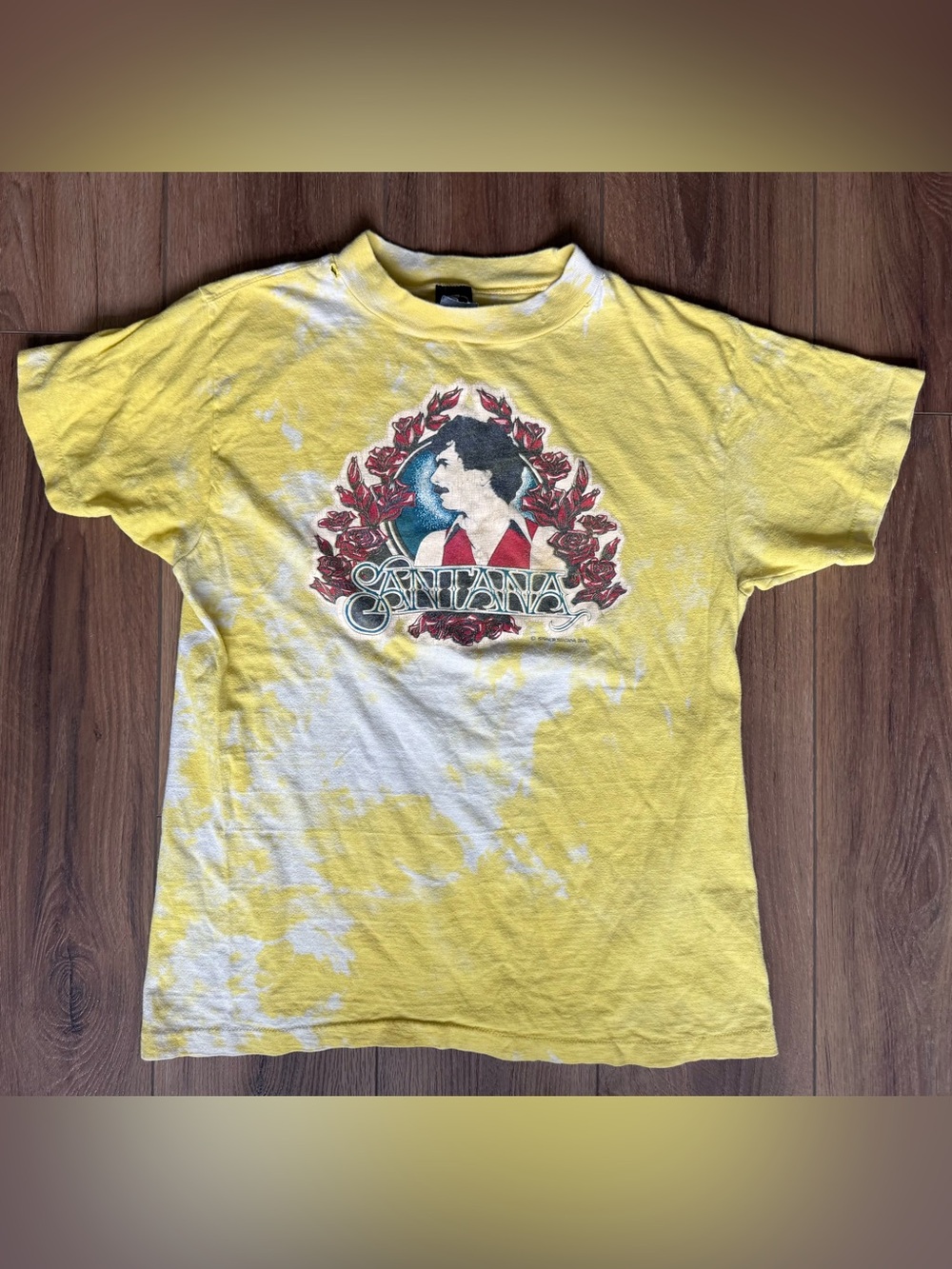 Vintage 70s Santana World Tour T Shirt Sz L Made In USA  Graphic Tee Anvil
